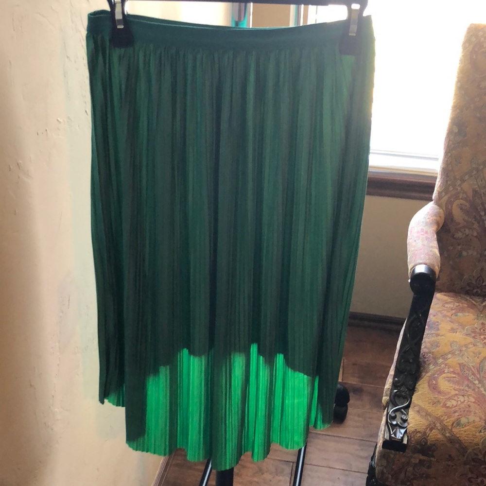 Green skirt